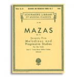 MAZAS-75 MELODIOUS & PROGRESSIVE STUDIES, op.36 (VIOLIN)  BK2  HALLEONARD 50255260