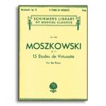 MOSZKOWSKI-15 etudes de virtuosite, op.72  (PIANO)   BK HALLEONARD 50261830