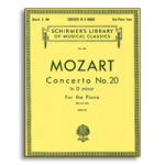 MOZART-CONCERTO N.20 IN D MINOR, K.466 (PIANO DUET)    BK  HALLEONARD 50255940