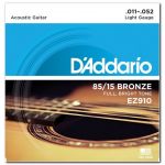 Струны для акустических гитар D`ADDARIO EZ910