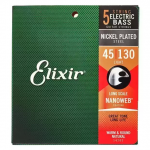 Набор струн для 5-струнной бас-гитары Elixir Bass SS NW 5 L 045
