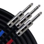 Инсертный кабель RAPCOHORIZON YS-P-10 Y-Cable TRS 1/4"-TS 1/4" (3m)